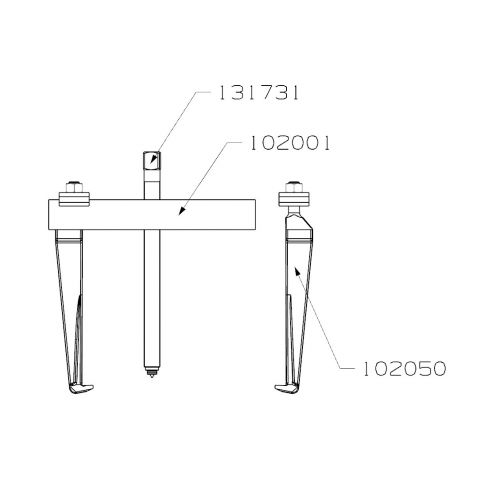 EXTRACTOR FORZA SERIE 1000 DE 2 PATAS